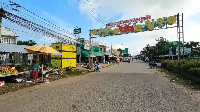 Đường vào chợ Nhu Gia ngày nay